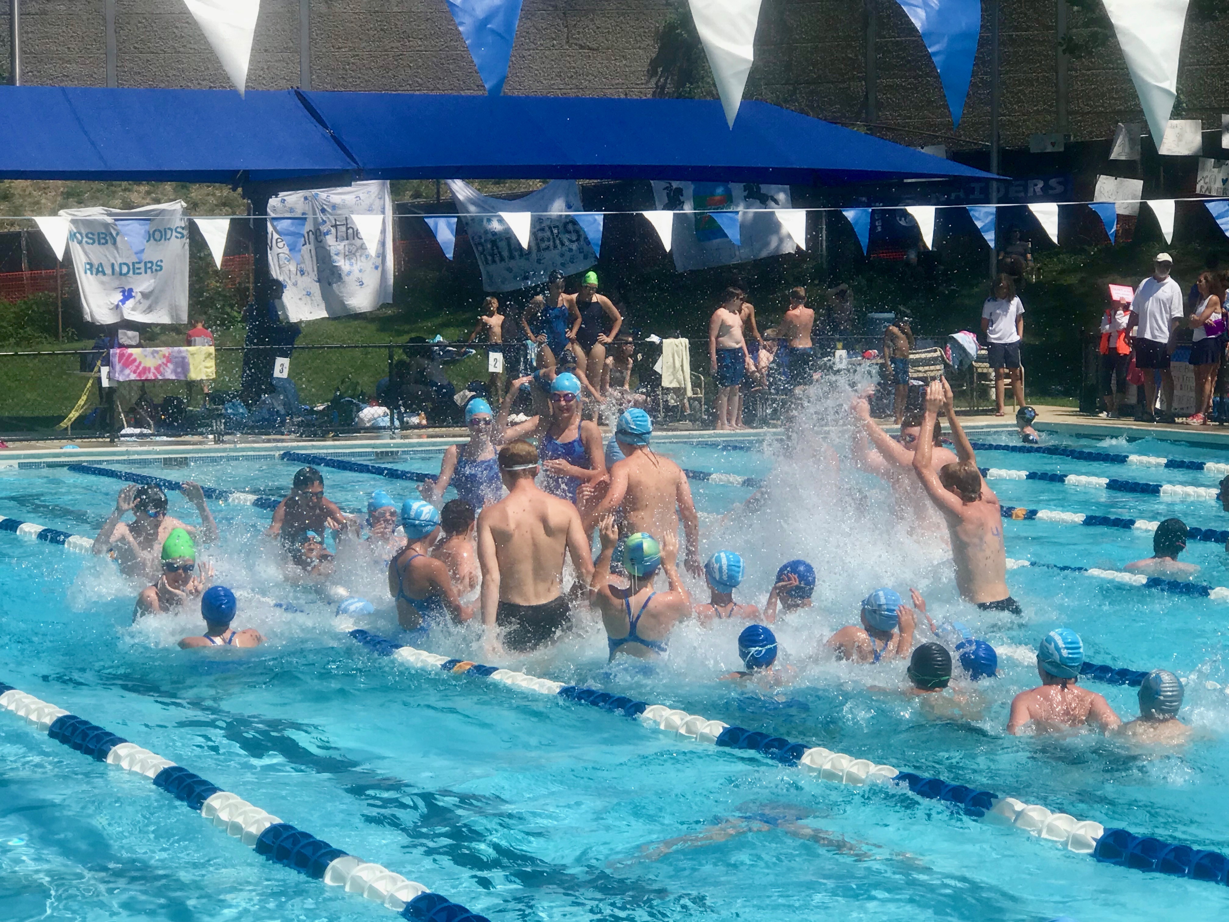 Coaches Waynewood Swim Team