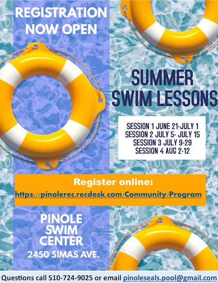 Swim Lessons - Pinole Seals Swim Team
